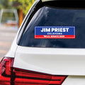 Jim Priest For Oklahoma Senate 2026 Vinyl Sticker, Vote Jim Priest Decal, Oklahoma Senate Elections 2026 Bumper Sticker, 10