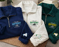 Personalized Coach Embroidered Quarter Zip Sweatshirt, Custom PE Teacher Pullover, School Staff Apparel, Team Sports Layer, Coach Gift
