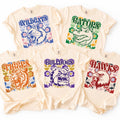 Personalized School Mascot Shirt, Custom Floral Team Spirit Tee, Retro Mascot T-Shirt, Game Day School Outfit, Gift for Students and Fans