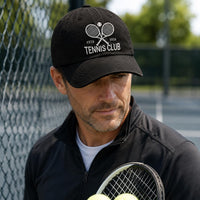 Personalized Tennis Club Embroidered Hat, Custom Team Name Baseball Cap, Classic Low Profile Dad Hat, Player Coach Gift, Game Day Gift