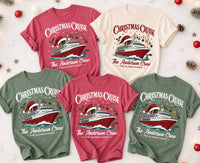 Personalized Christmas Cruise Shirt, Custom Family Vacation Tee, Matching Holiday Trip Outfit, Alaska Sailing Crew Shirt, Cruise Trip Gift