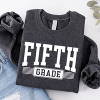 Fifth Grade Teacher Shirt, Retro Varsity Grade Tee, Back to School Classroom Outfit, Elementary Educator Top, Teacher Appreciation Gift