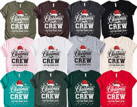 Personalized Christmas Crew Shirt, Custom Family Name Holiday Tee, Matching Group Party Outfit, Festive Winter Top, Family Christmas Gift