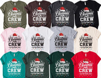 Personalized Christmas Crew Shirt, Custom Family Name Holiday Tee, Matching Group Party Outfit, Festive Winter Top, Family Christmas Gift