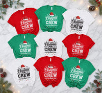 Personalized Christmas Crew Shirt, Custom Family Name Holiday Tee, Matching Group Party Outfit, Festive Winter Top, Family Christmas Gift
