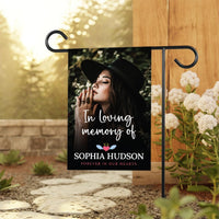 Personalized Memorial Garden Flag, 12x18 Double Sided Photo Tribute, Custom Memorial Flag, Sympathy Gift, Celebration of Life Gift