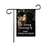 Personalized Memorial Garden Flag, 12x18 Double Sided Photo Tribute, Custom Memorial Flag, Sympathy Gift, Celebration of Life Gift