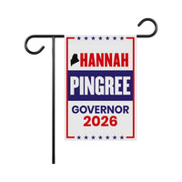 Hannah Pingree For Maine Governor 2026 Garden Flag, Double Sided, 2026 Governor Flag, Elections Flag, Race Red White & Blue Flag