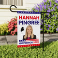 Hannah Pingree For Maine Governor 2026 Garden Flag, Double Sided, 2026 Governor Flag, Elections Flag, Race Red White & Blue Flag
