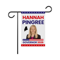 Hannah Pingree For Maine Governor 2026 Garden Flag, Double Sided, 2026 Governor Flag, Elections Flag, Race Red White & Blue Flag