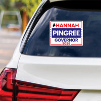 Hannah Pingree For Maine Governor 2026 Vinyl Sticker, Vote Hannah Pingree, Maine Governor Elections 2026 Bumper Sticker 6" x 4.5"