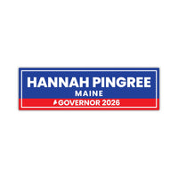 Hannah Pingree For Maine Governor 2026 Car Magnet - Vote Robert Charles Vehicle Magnet, Maine Governor Elections 2026 Magnet - 10" x 3"