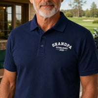 Custom Embroidered Polo Shirt for Dad and Grandpa, Personalized Polo Shirts for Birthday Gift, Weekend Wear, Dad Polo, Casual Polo