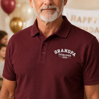 Custom Embroidered Polo Shirt for Dad and Grandpa, Personalized Polo Shirts for Birthday Gift, Weekend Wear, Dad Polo, Casual Polo