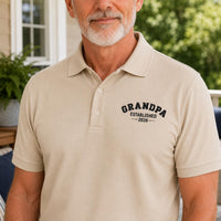 Custom Embroidered Polo Shirt for Dad and Grandpa, Personalized Polo Shirts for Birthday Gift, Weekend Wear, Dad Polo, Casual Polo