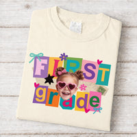 Personalized First Grade Teacher Shirt, Custom Student Photo Tee, Cute Teacher Tee, First Day Classroom Outfit, Back to School Gift