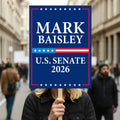 Mark Baisley For Colorado Senate 2026 Election Sign, Anti-Trump, Political Campaign Sign, Senate Election 2026 Race Poster Sign