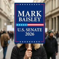 Mark Baisley For Colorado Senate 2026 Election Sign, Anti-Trump, Political Campaign Sign, Senate Election 2026 Race Poster Sign