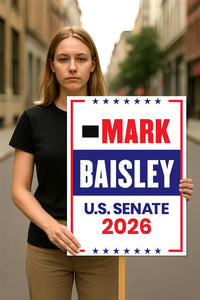 Mark Baisley For Colorado Senate 2026 Election Sign, Anti-Trump, Political Campaign Sign, Senate Election 2026 Race Poster Sign