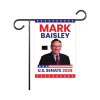 Mark Baisley For Colorado Senate 2026 Garden Flag, Double Sided, 2026 Senate Flag, Elections Flag, Race Red White & Blue Flag