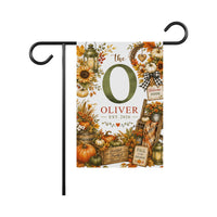 Personalized Fall Garden Flag, 12x18 Double Sided Yard Flag, Autumn Welcome Sign, Pumpkin Farmhouse Porch Decor, Housewarming Gift