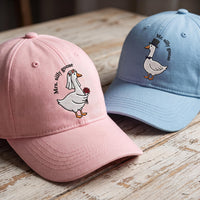 Personalized Mr and Mrs Silly Goose Embroidered Hat, Matching Bride Groom Caps, Bridal Party Cap, Funny Couple Gift, Wedding Party Favor