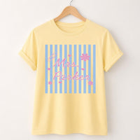 Personalized Teacher Name Shirt, Custom Mrs Classroom Tee, Striped Floral School Top, Back to School Outfit, Teacher Appreciation Gift