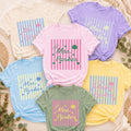 Personalized Teacher Name Shirt, Custom Mrs Classroom Tee, Striped Floral School Top, Back to School Outfit, Teacher Appreciation Gift