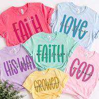 Personalized Christian Faith Shirt, Custom Bible Verse Graphic Tee, Religious Quote Tee, Sunday Church Outfit, Gift for Christian Women