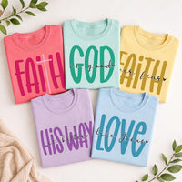 Personalized Christian Faith Shirt, Custom Bible Verse Graphic Tee, Religious Quote Tee, Sunday Church Outfit, Gift for Christian Women
