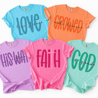 Personalized Christian Faith Shirt, Custom Bible Verse Graphic Tee, Religious Quote Tee, Sunday Church Outfit, Gift for Christian Women