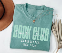 Personalized Book Club Friends Shirt, Custom Reading Circle Tee, Club Name and Est Year Design, Matching Reader Outfit, Gift for Readers