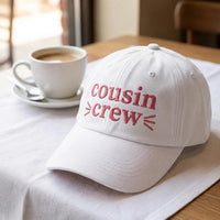 Personalized Cousin Crew Embroidered Hat, Custom Text Cousin Reunion Cap, Matching Family Cap, Cousins Trip Gift, Family Matching Gift