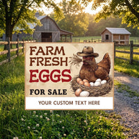 Personalized Egg Stand Yard Sign, Farm Fresh Eggs Lawn Sign, 3 Piece Chicken Arrow Set, Storefront Yard Display, Roadside Farm Decor