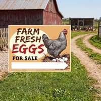 Personalized Egg Stand Yard Sign, Farm Fresh Eggs Lawn Sign, 3 Piece Chicken Arrow Set, Storefront Yard Display, Roadside Farm Decor