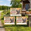 Personalized Egg Stand Yard Sign, Farm Fresh Eggs Lawn Sign, 3 Piece Chicken Arrow Set, Storefront Yard Display, Roadside Farm Decor