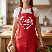 Custom Logo Apron, Personalized Cafe Restaurant Uniform, Professional Chef Apron, Branded Cooking Apron for Staff, Restaurant Gift