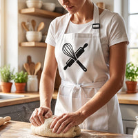 Custom Logo Apron, Personalized Cafe Restaurant Uniform, Professional Chef Apron, Branded Cooking Apron for Staff, Restaurant Gift