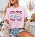 You Can Do Hard Things Teacher Shirt, Motivational Classroom Tee, Cute Apple Book Pencil Graphic, Back to School Outfit, Teacher Gift