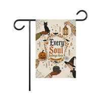 Every Soul Belongs Here Halloween Garden Flag, 12x18 Double Sided Yard Flag, Spooky Porch Decor, Autumn Welcome Sign, Witch Decor Gift