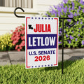 Julia Letlow For Louisiana Senate 2026 Garden Flag, Double Sided, 2026 Senate Flag, Elections Flag, Anti-Trump, Race Red White Blue Flag