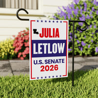 Julia Letlow For Louisiana Senate 2026 Garden Flag, Double Sided, 2026 Senate Flag, Elections Flag, Anti-Trump, Race Red White Blue Flag