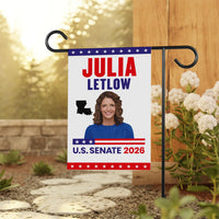 Julia Letlow For Louisiana Senate 2026 Garden Flag, Double Sided, 2026 Senate Flag, Elections Flag, Anti-Trump, Race Red White Blue Flag