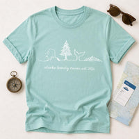 Personalized Alaska Family Cruise Shirt, Custom 2026 Vacation Tee, Whale Line Art, Matching Trip Outfit, Cruise Gift