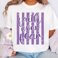 Custom Christian Shirt, Choose Your Faith Quote Tee, Personalized Religious T-Shirt, Colorful Church Outfit for Women, Christian Gift