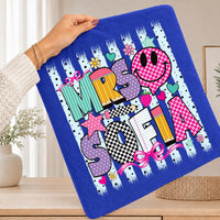 Personalized Teacher Name Shirt, Custom Mrs Name School Tee, Colorful Classroom Graphic, Back to School Outfit, Teacher Appreciation Gift