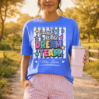 Personalized Fourth Grade Teacher Shirt, Custom Teacher Name Tee, Fourth Grade Dream Team Top, Back to School Outfit, Educator Gift