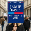 Jamie Davis For Louisiana Senate 2026 Election Sign, Anti-Trump, Political Campaign Sign, Senate Election 2026 Race Poster Sign