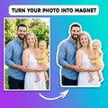 Custom Photo Cutout Magnet, Personalized Fridge Magnet, Family and Pet Picture Keepsake, Refrigerator Photo Decor, Family Keepsake Gift