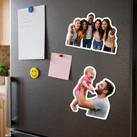 Custom Photo Cutout Magnet, Personalized Fridge Magnet, Family and Pet Picture Keepsake, Refrigerator Photo Decor, Family Keepsake Gift